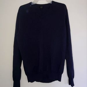 JCREW men’s long sleeve v neck size L